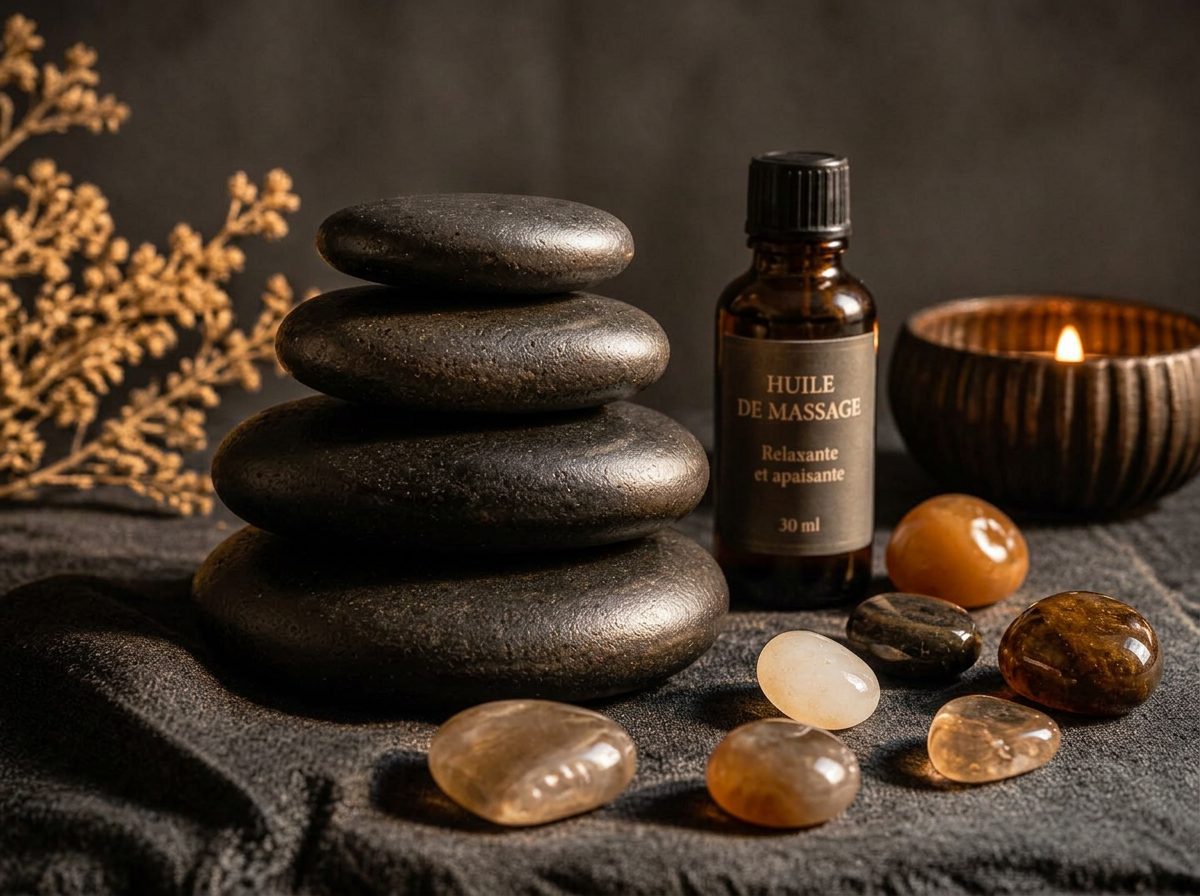 Rituel volcanique — massage aux pierres chaudes